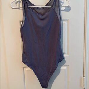 lululemon athletica periwinkle Mesh-Detail Bodysuit